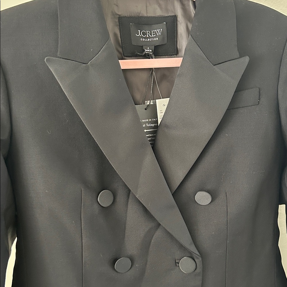 JCrew Collection Double-breasted blazer in Italian tuxedo wool, NWT - Picture 7 of 12